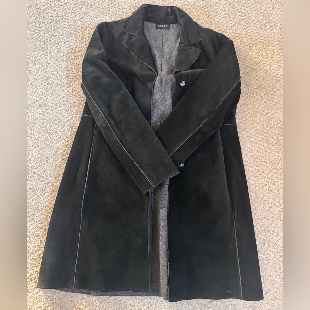 GUESS Women's Black Velvet Blazer